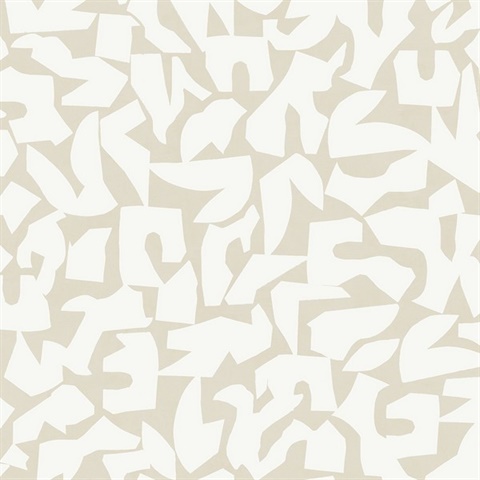 Graphic Geo Beige Peel and Stick Wallpaper