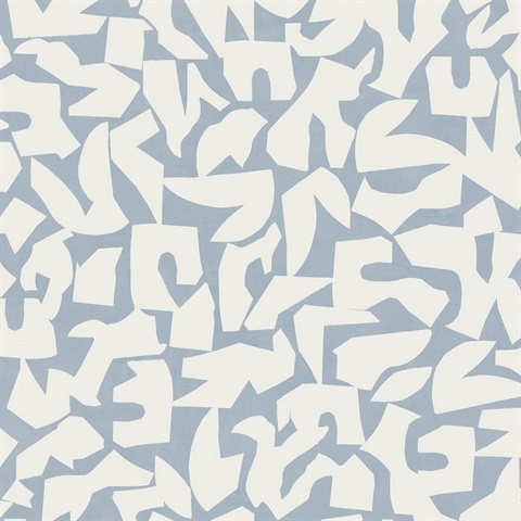 Graphic Geo Blue Peel and Stick Wallpaper