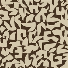 Graphic Geo Brown Peel and Stick Wallpaper