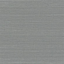 Maguey Natural Sisal Grasscloth Graphite Wallpaper