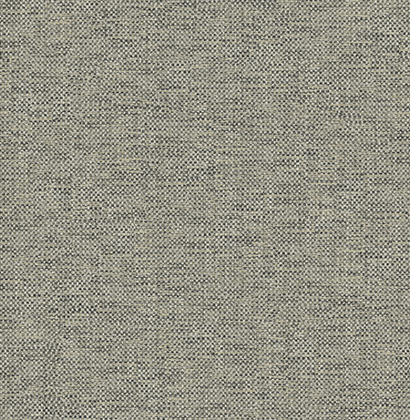 Dark Grey Grass Woven Textile String Wallpaper