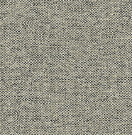 Dark Grey Grass Woven Textile String Wallpaper