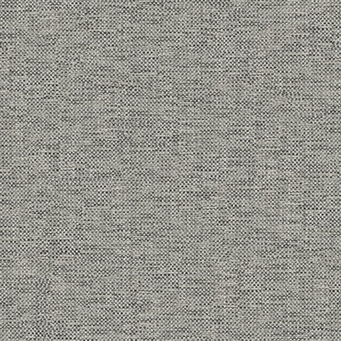 Grey Grass Woven Textile String Wallpaper