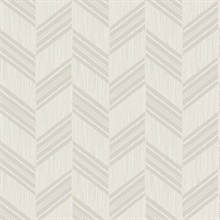 Gray and Ivory Commercial Rustic Chevron Wallpaper