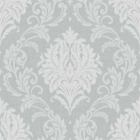 Green Bedroom Damask Wallpaper