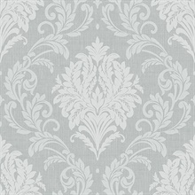 Green Bedroom Damask Wallpaper