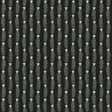 Green &amp; Black Eden Vertical Leaf Stripe Wallpaper