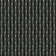 Green & Black Eden Vertical Leaf Stripe Wallpaper