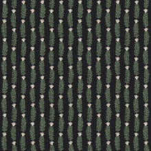 Green & Black Eden Vertical Leaf Stripe Wallpaper