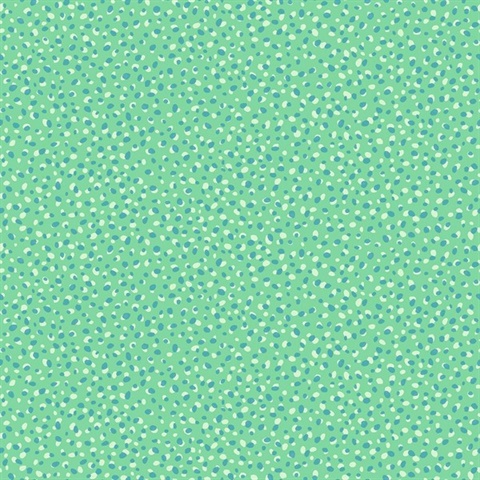 Green & Blue Commercial Pebbles Wallpaper