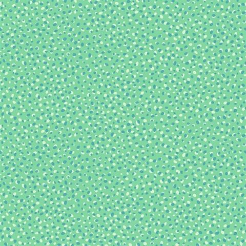 Green & Blue Commercial Pebbles Wallpaper