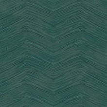 Green Commercial Wood Chevron Wallpaper