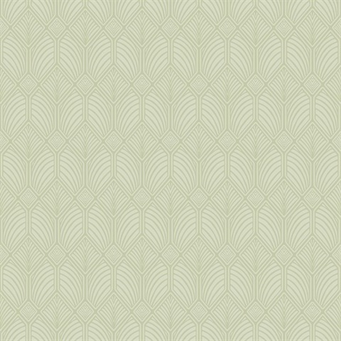 Green Craftsman Textured Geometric Wallpaper