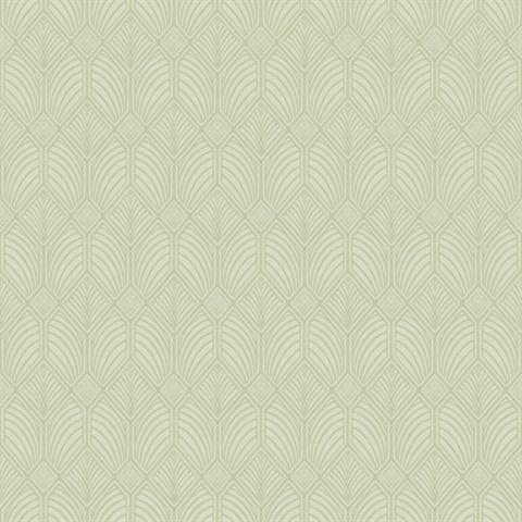 Green Craftsman Textured Geometric Wallpaper