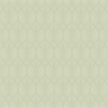 Green Craftsman Textured Geometric Wallpaper