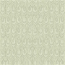 Green Craftsman Textured Geometric Wallpaper