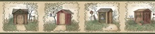 Green Fennel Wheat Outhouse Portrait Blocks Border