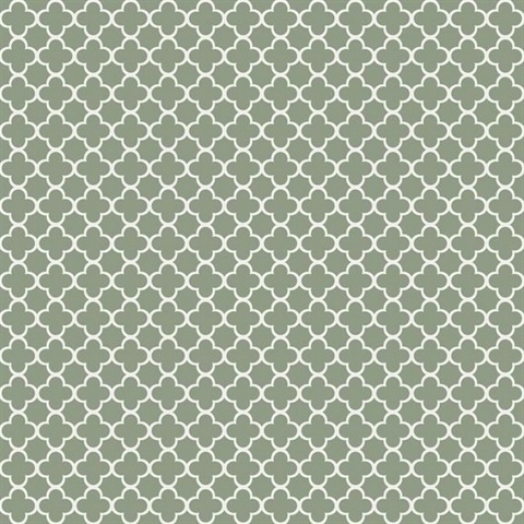 Green Framework Geometric Wallpaper