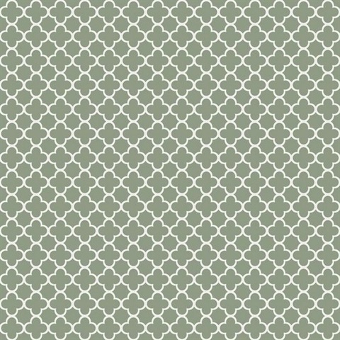 Green Framework Geometric Wallpaper