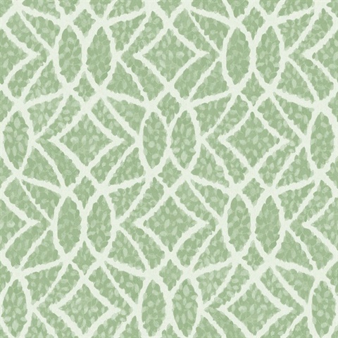 Green Geometric Boxwood Shrub Wallpaper