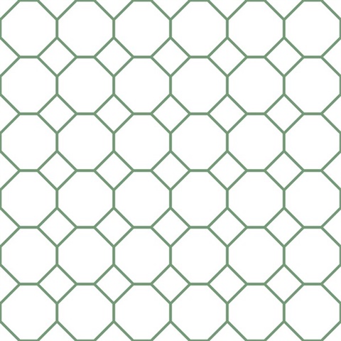 Green Geometric Hexagon Bee Hive Wallpaper