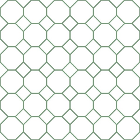 Green Geometric Hexagon Bee Hive Wallpaper