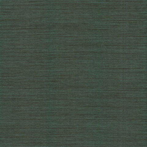 Horizon Paperweave Green Wallpaper