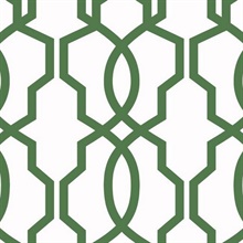 Green Hourglass Trellis Geometric Wallpaper