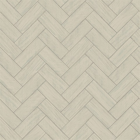 Green Kaliko Green Wood Herringbone Wallpaper