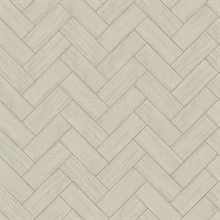 Green Kaliko Green Wood Herringbone Wallpaper