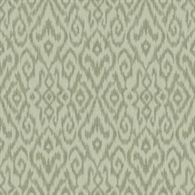 Green Kite Ethnic Ikat Wallpaper