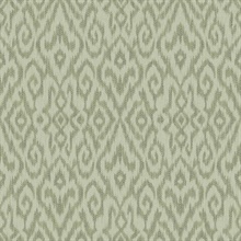 Green Kite Ethnic Ikat Wallpaper