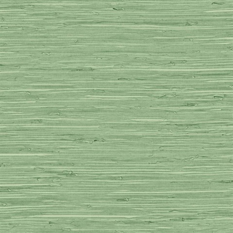 Green Marion Faux Arrowroot Cloth Wallpaper