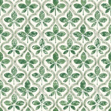 Green Sevilla Floral Damask Wallpaper