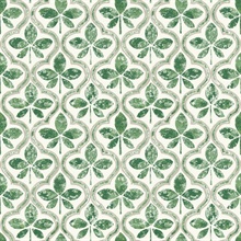 Green Sevilla Floral Damask Wallpaper