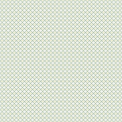 Green Small Leaf Dot Spot Wallpaper