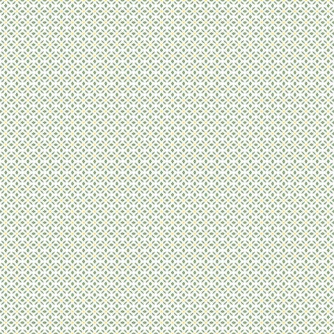 Green Small Leaf Dot Spot Wallpaper