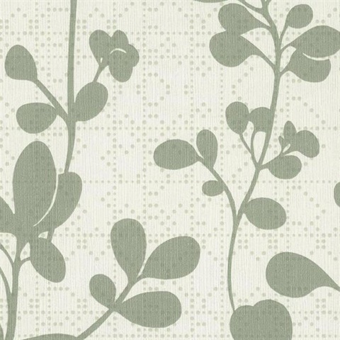 Green Sprig Wallpaper