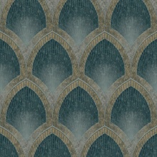 Green Textured Giraffe Skin Metallic Wallpaper