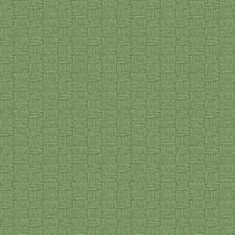 Green Textured Yarn Faux Wallpaper