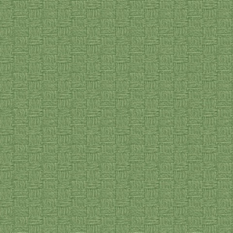 Green Textured Yarn Faux Wallpaper