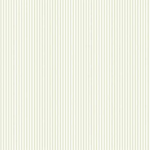Green Thin Candy Stripe Wallpaper
