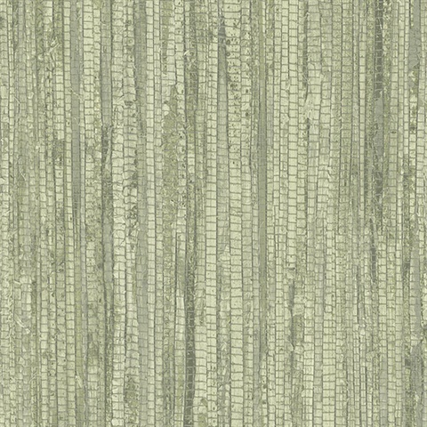 Green Vertical Faux Grasscloth