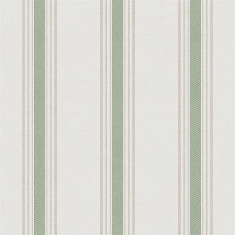 Green Vertical Stripes Wallpaper