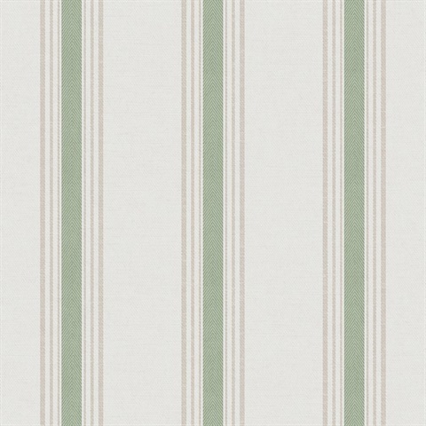 Green Vertical Stripes Wallpaper