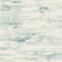 Green Watercolor Blended Lined Wallpaper