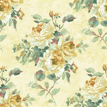 Green & Yellow Commercial In Bloom Wallpaper