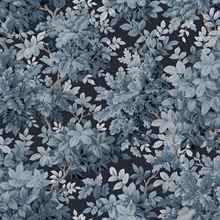 Greenwood Dark Blue Deciduous Wallpaper