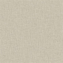 Greige Tweed Woven Linen Wallpaper