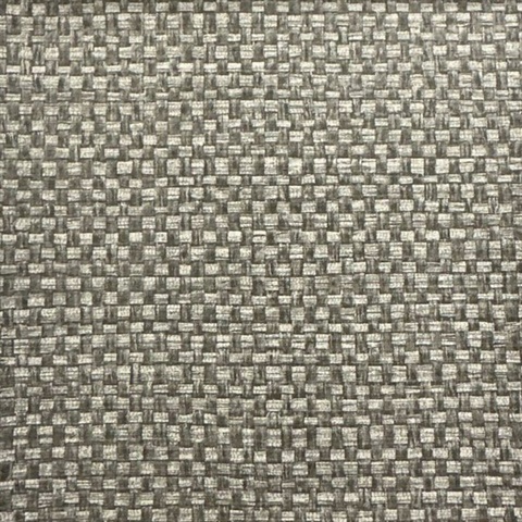 Grey 2832-4005 Basketweave Commercial Wallpaper